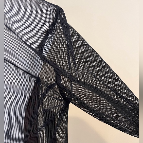 NWOT ALBERTO MAKALI Women’s Jacket / Black Mesh Snakeskin Print / Size: Medium - Picture 5 of 11